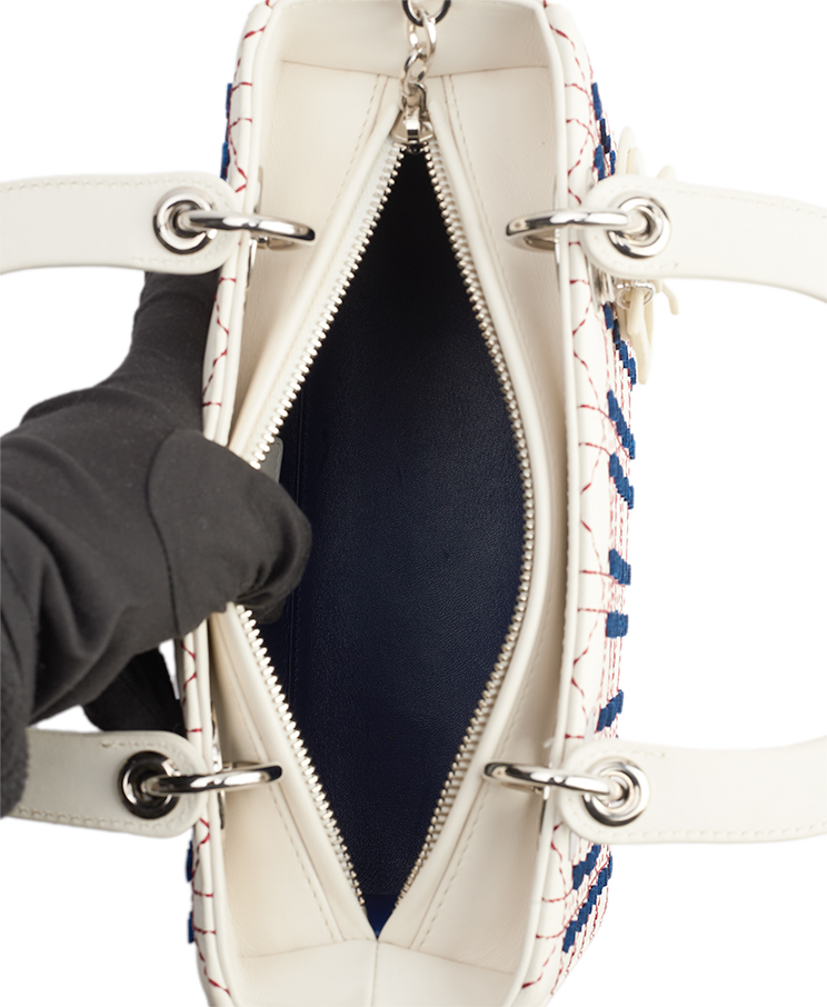 Dior Lady Dior Contrast Stitch Medium / Limited Edition