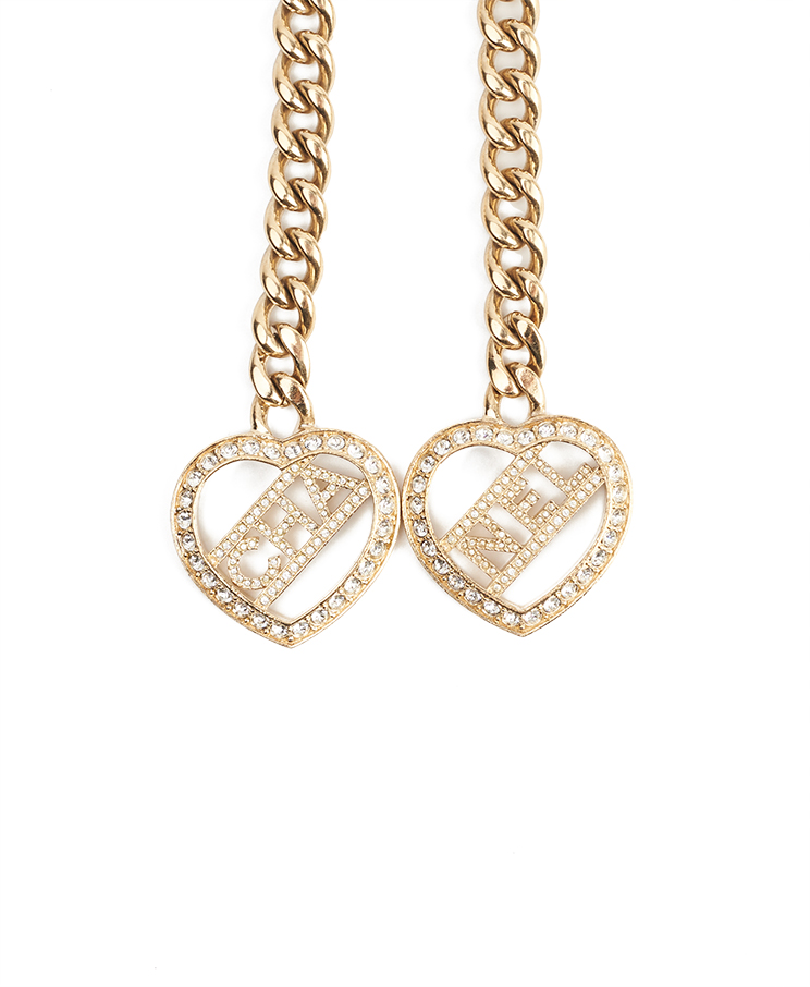 Chanel Looptie Coco Heart Necklace