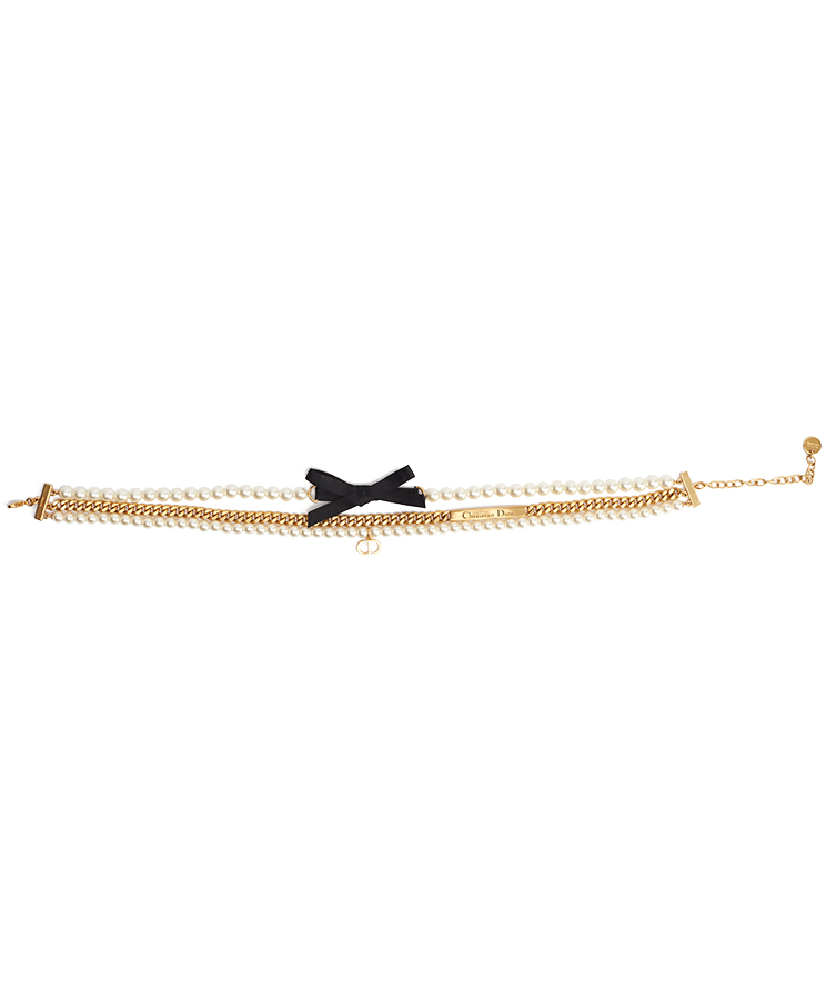 Dior CD Bow Choker Necklace