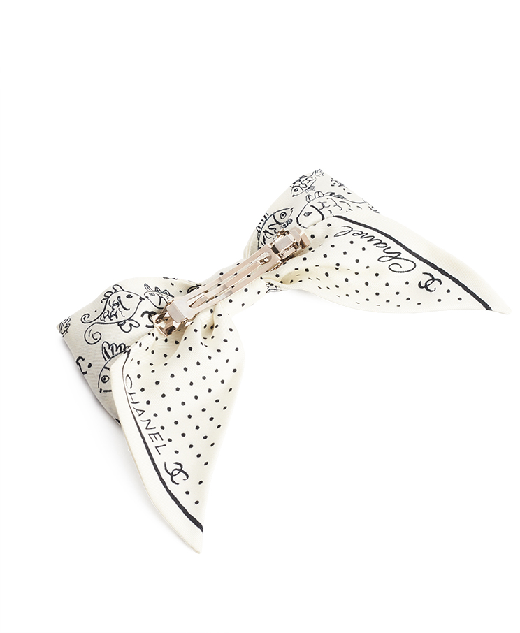 Chanel Bow Barrette Hair Clip