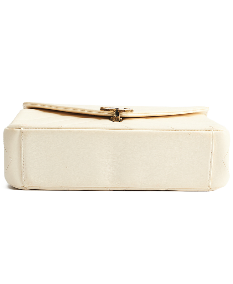 Chanel Chevron Envelope Flap Bag Small