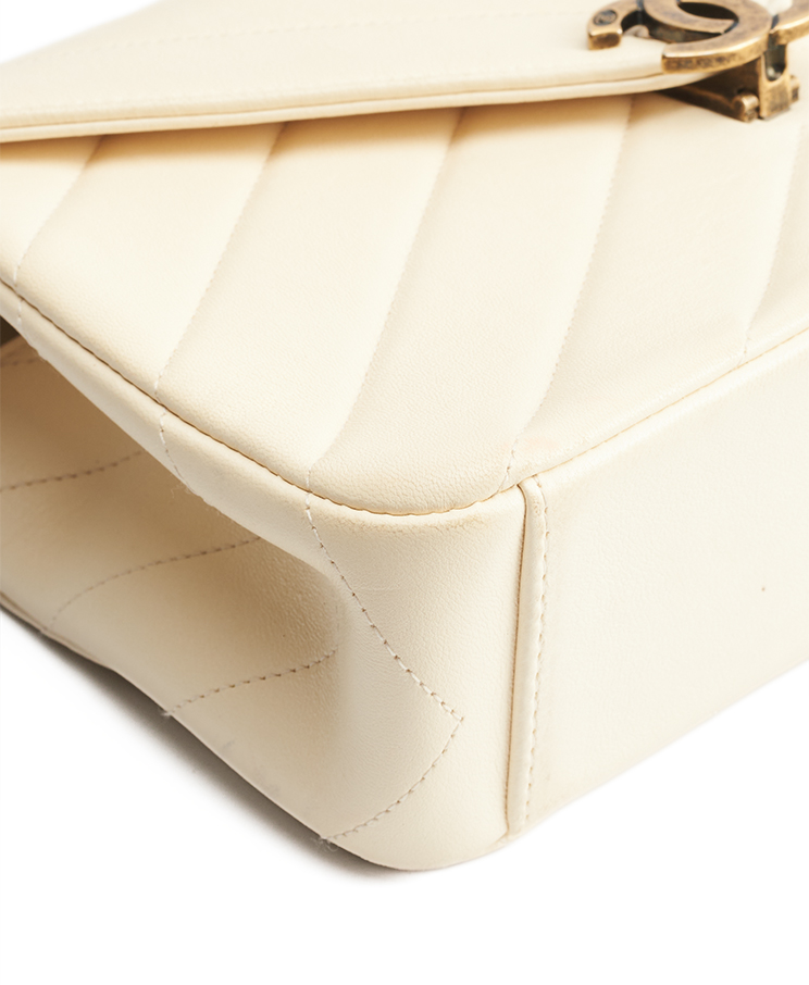 Chanel Chevron Envelope Flap Bag Small