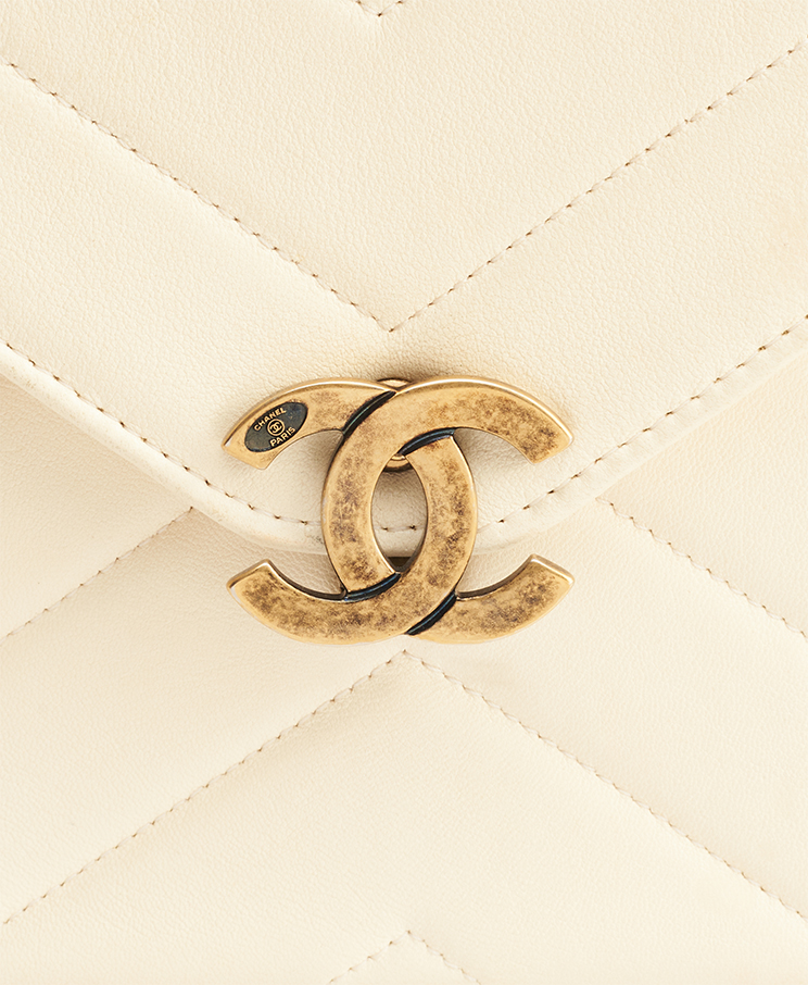 Chanel Chevron Envelope Flap Bag Small