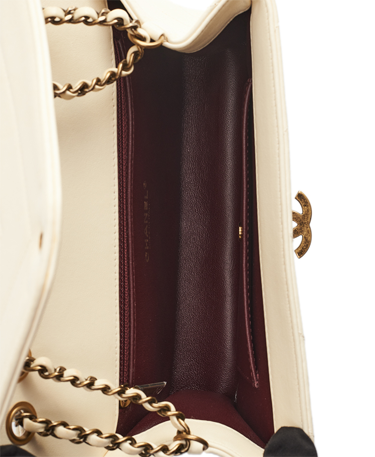 Chanel Chevron Envelope Flap Bag Small