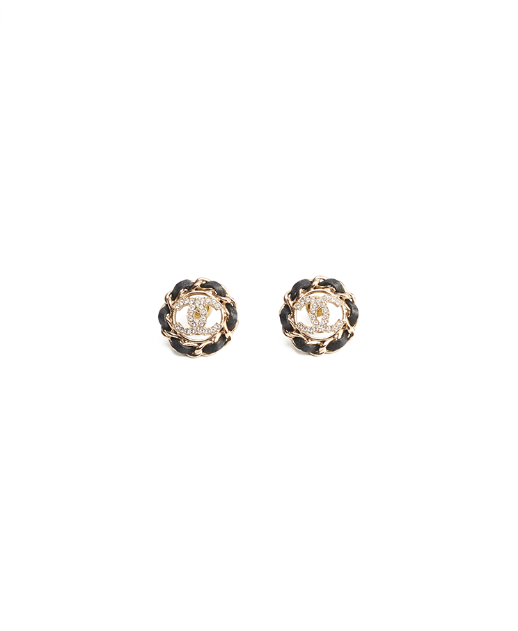 Chanel СС Crystal Chain Earrings