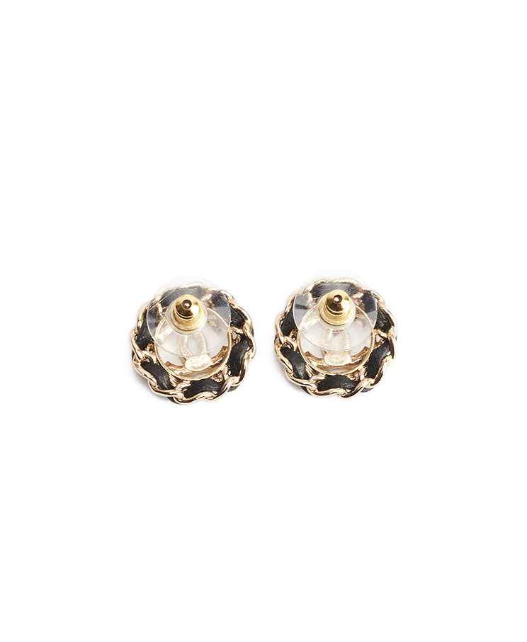 Chanel СС Crystal Chain Earrings