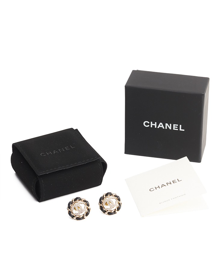 Chanel СС Crystal Chain Earrings