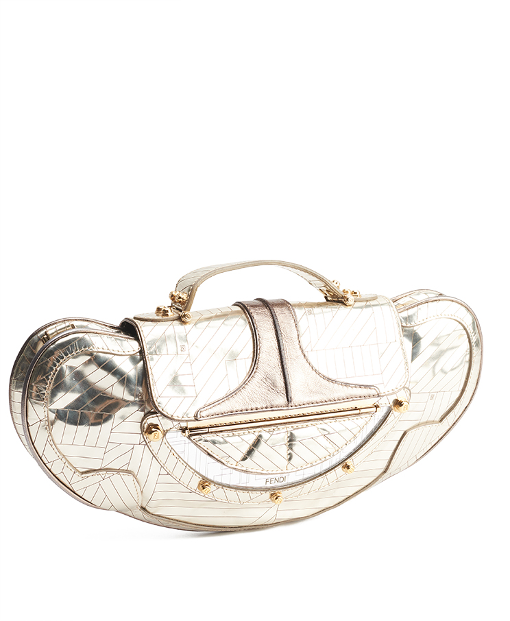 Fendi Vanity Mirrored Clutch Bag