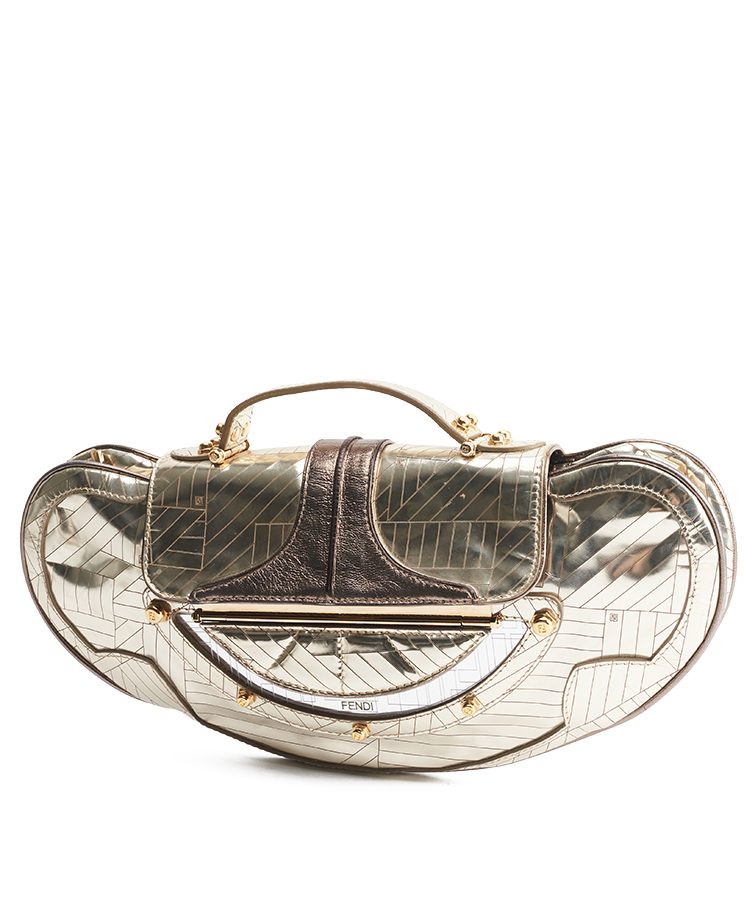 Fendi Vanity Mirrored Clutch Bag