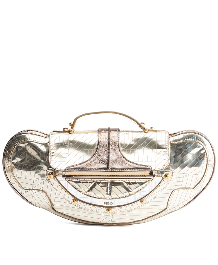 Fendi Vanity Mirrored Clutch Bag