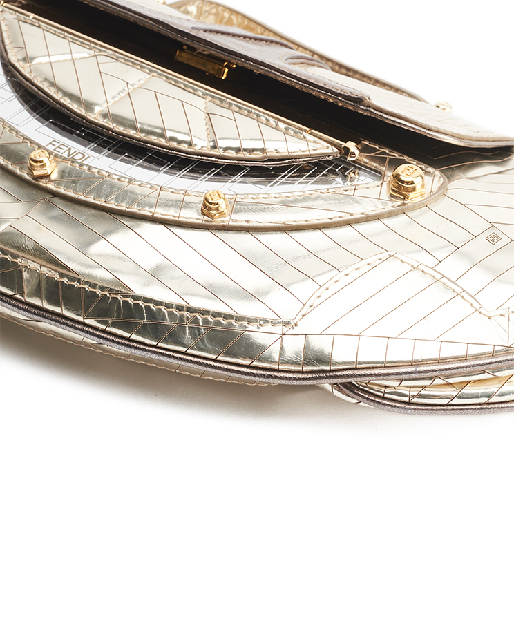 Fendi Vanity Mirrored Clutch Bag