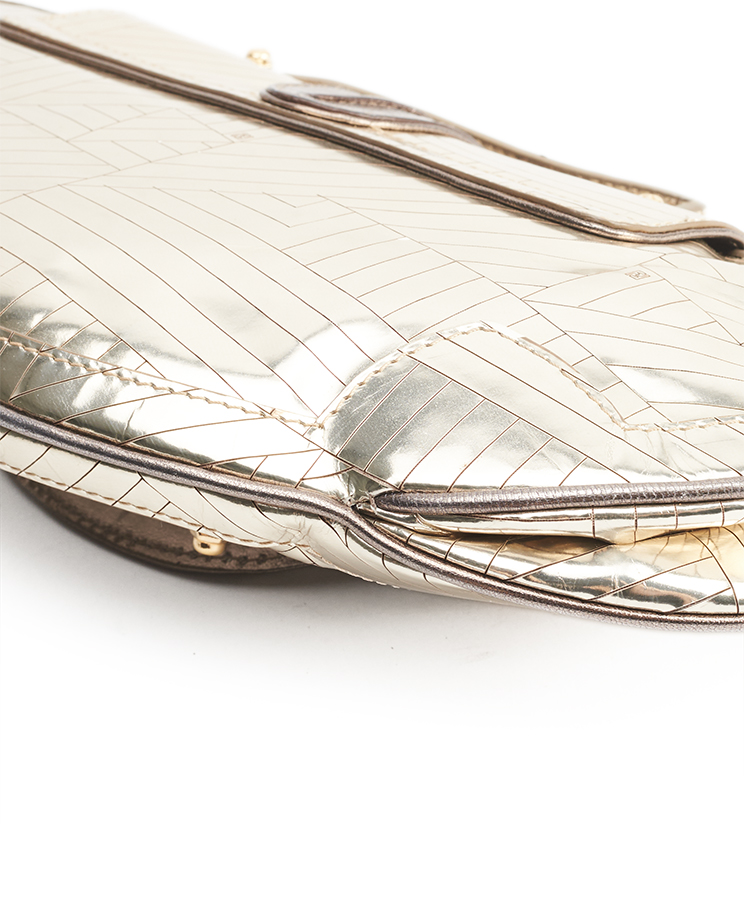 Fendi Vanity Mirrored Clutch Bag