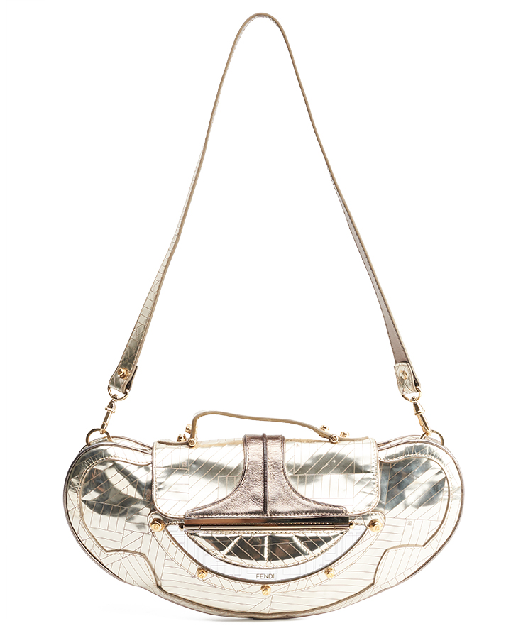 Fendi Vanity Mirrored Clutch Bag
