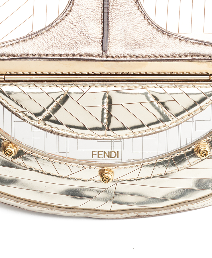 Fendi Vanity Mirrored Clutch Bag