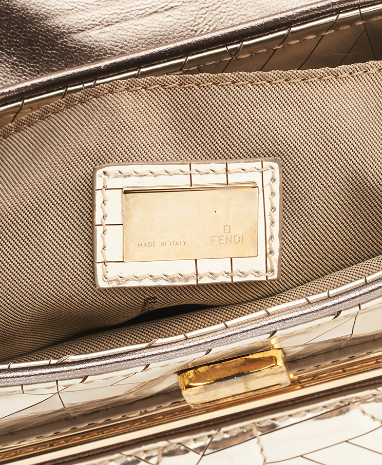 Fendi Vanity Mirrored Clutch Bag
