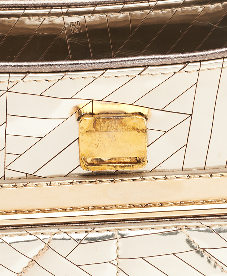 Fendi Vanity Mirrored Clutch Bag