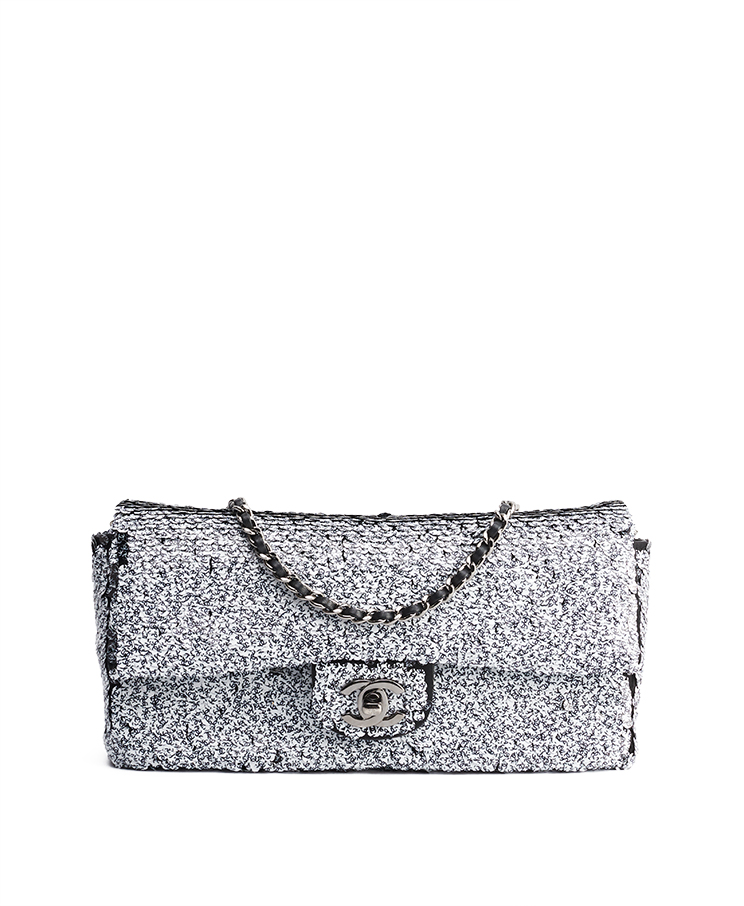 Chanel СС Sequin East West Flap Medium