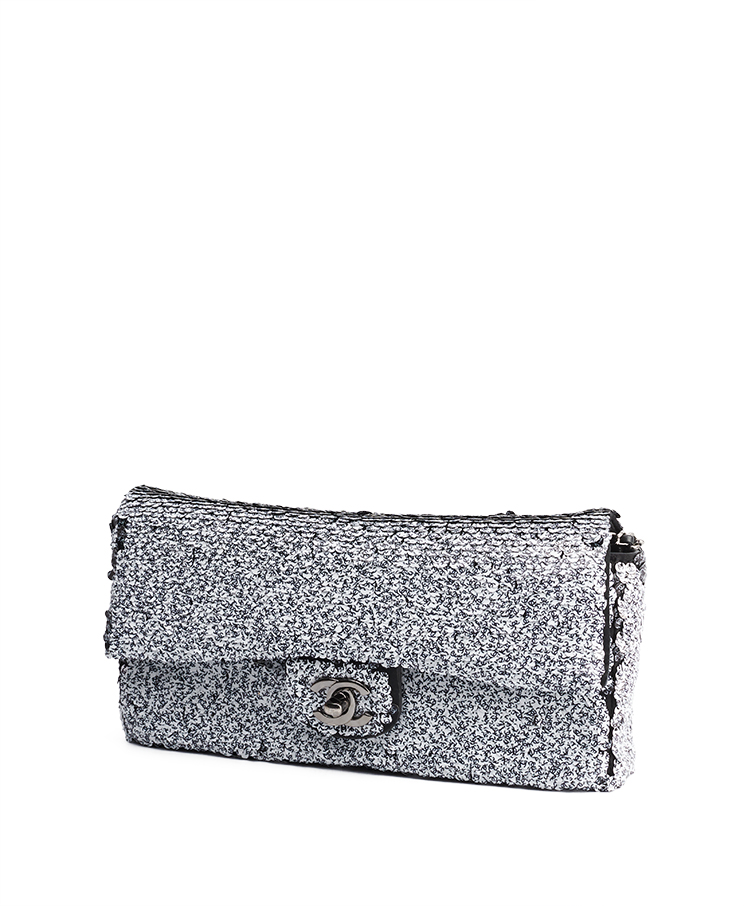 Chanel СС Sequin East West Flap Medium