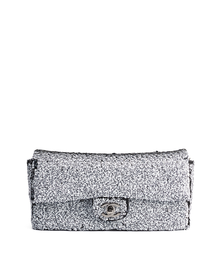 Chanel СС Sequin East West Flap Medium