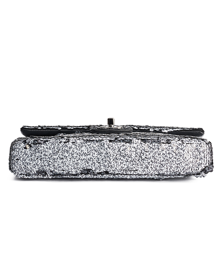 Chanel СС Sequin East West Flap Medium