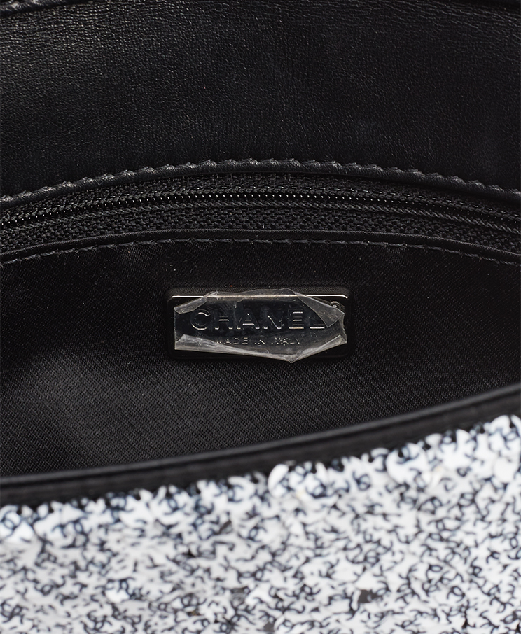Chanel СС Sequin East West Flap Medium