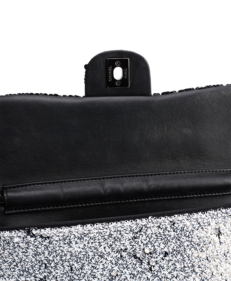 Chanel СС Sequin East West Flap Medium