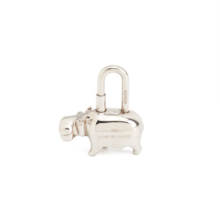 Hermes Cadena Padlock Hippopotamus