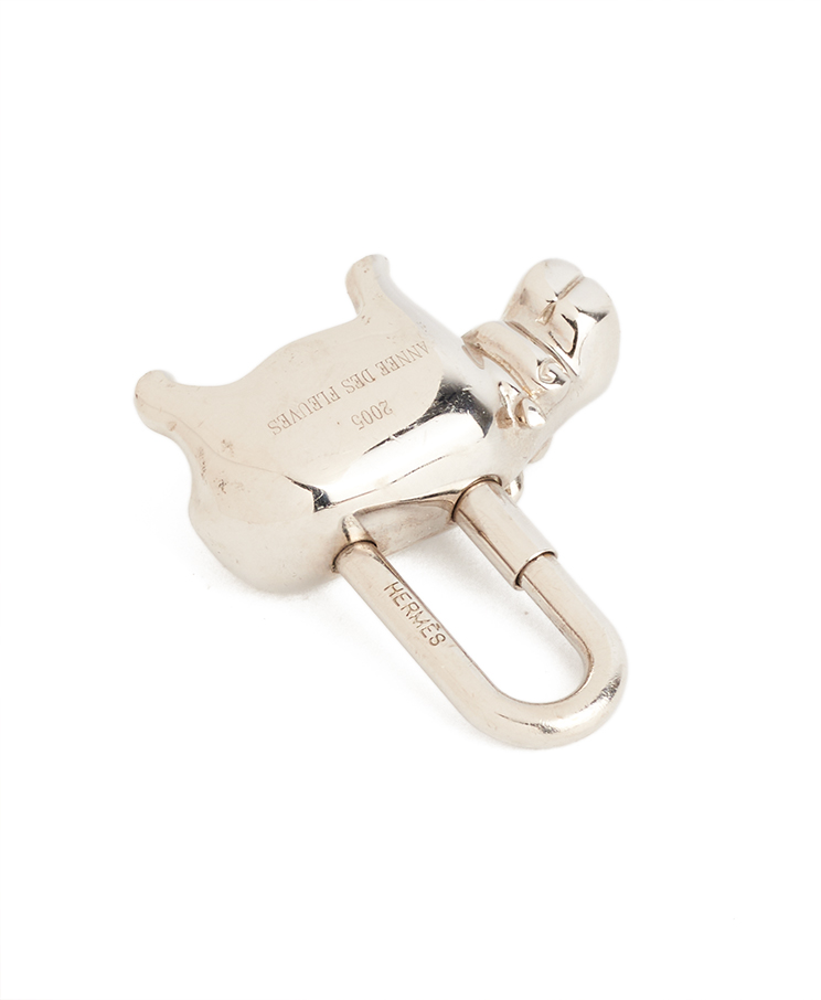Hermes Cadena Padlock Hippopotamus