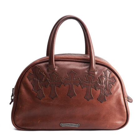Chrome Hearts Cemetery Cross Patch Bowling Bag