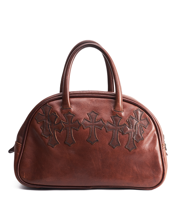 Chrome Hearts Cemetery Cross Patch Bowling Bag