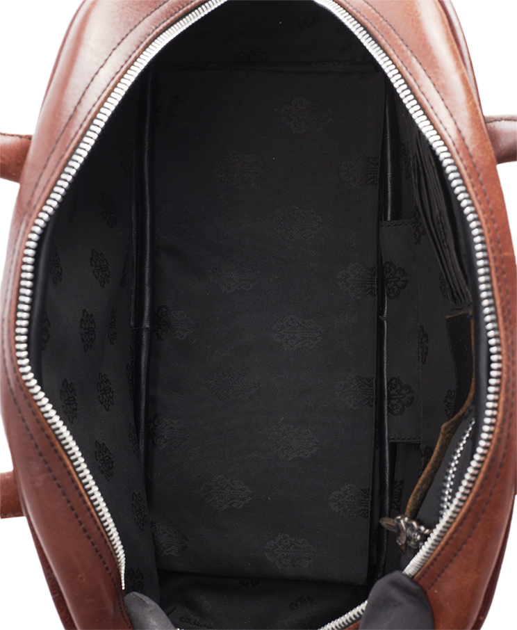Chrome Hearts Cemetery Cross Patch Bowling Bag