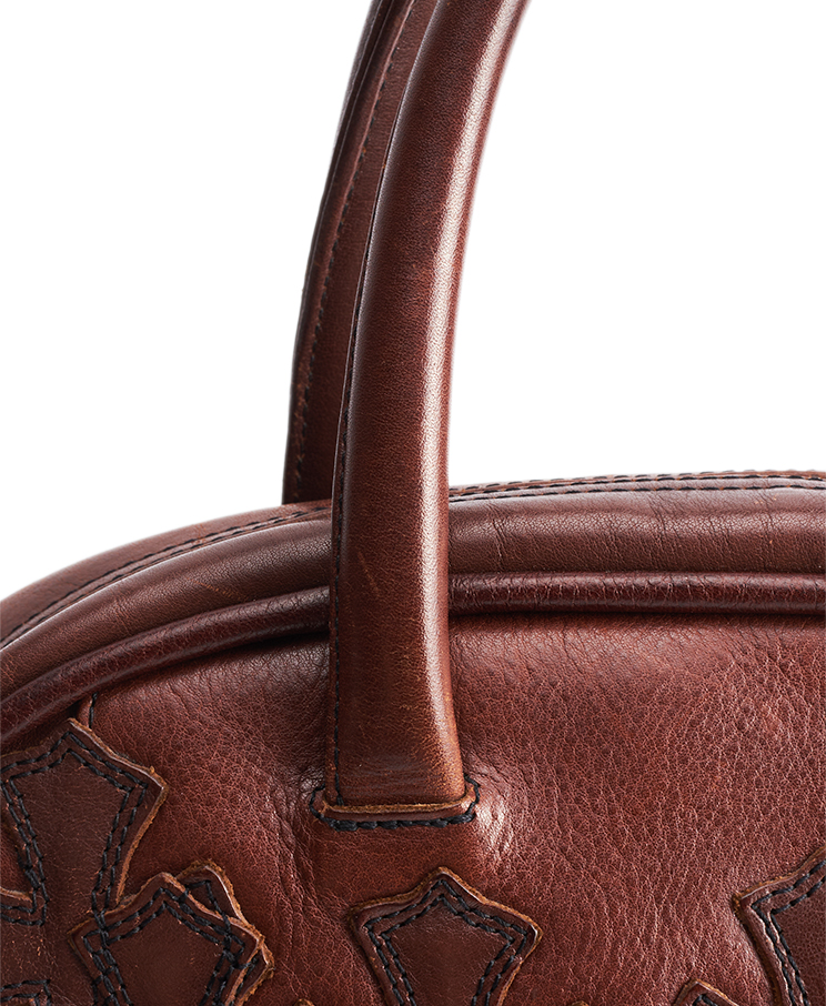 Chrome Hearts Cemetery Cross Patch Bowling Bag