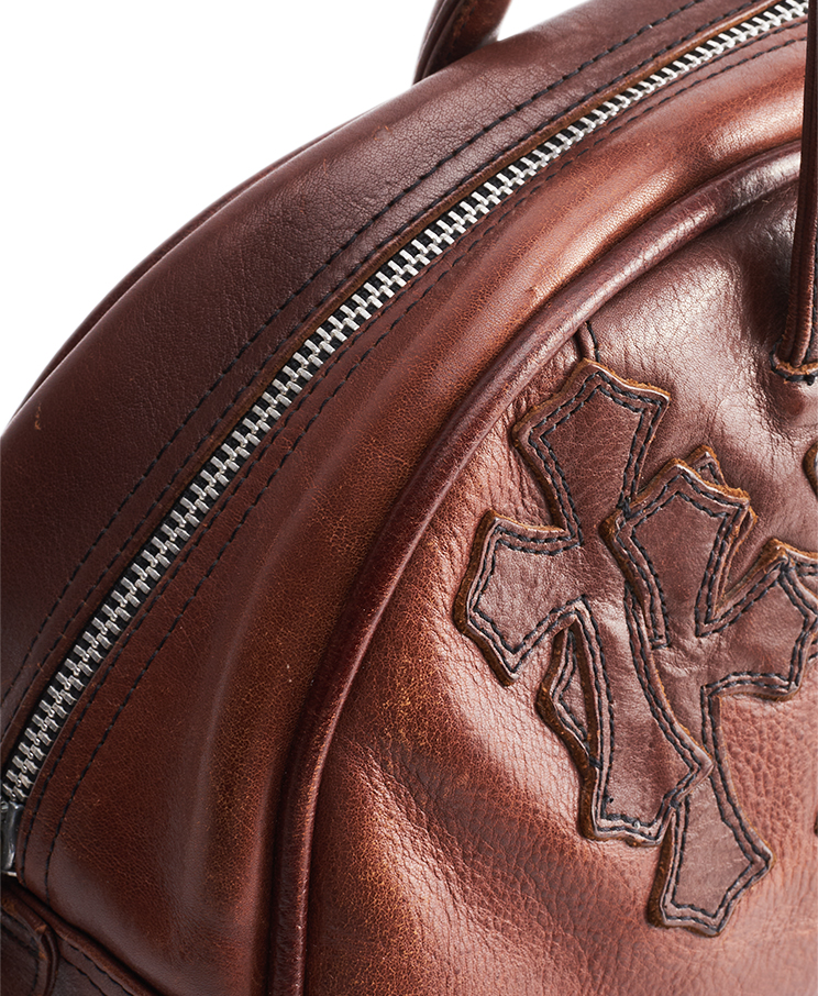 Chrome Hearts Cemetery Cross Patch Bowling Bag