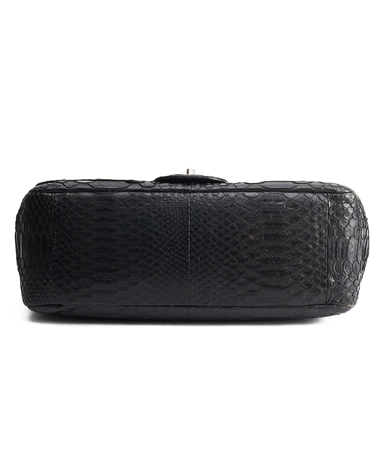Chanel Classic Single Flap Jumbo Python