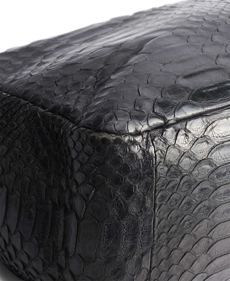 Chanel Classic Single Flap Jumbo Python
