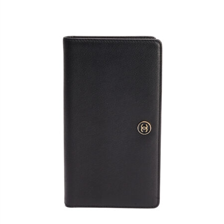 Chanel CC Button Bifold Long Wallet